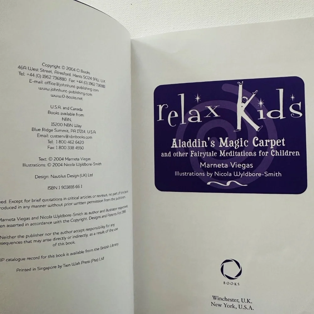 Relax Kids Aladdin’s Magic Carpet Meditations For Children Book - Picture 2 of 6